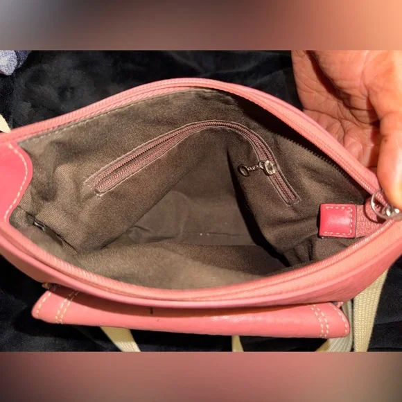 Coach Coral Crossbody Bag with Gold Details - Picture 10 of 16